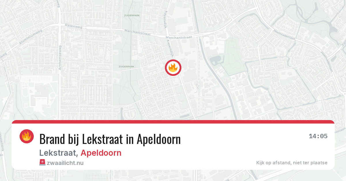 Brand bij Lekstraat in Apeldoorn — 7 apr 2026
