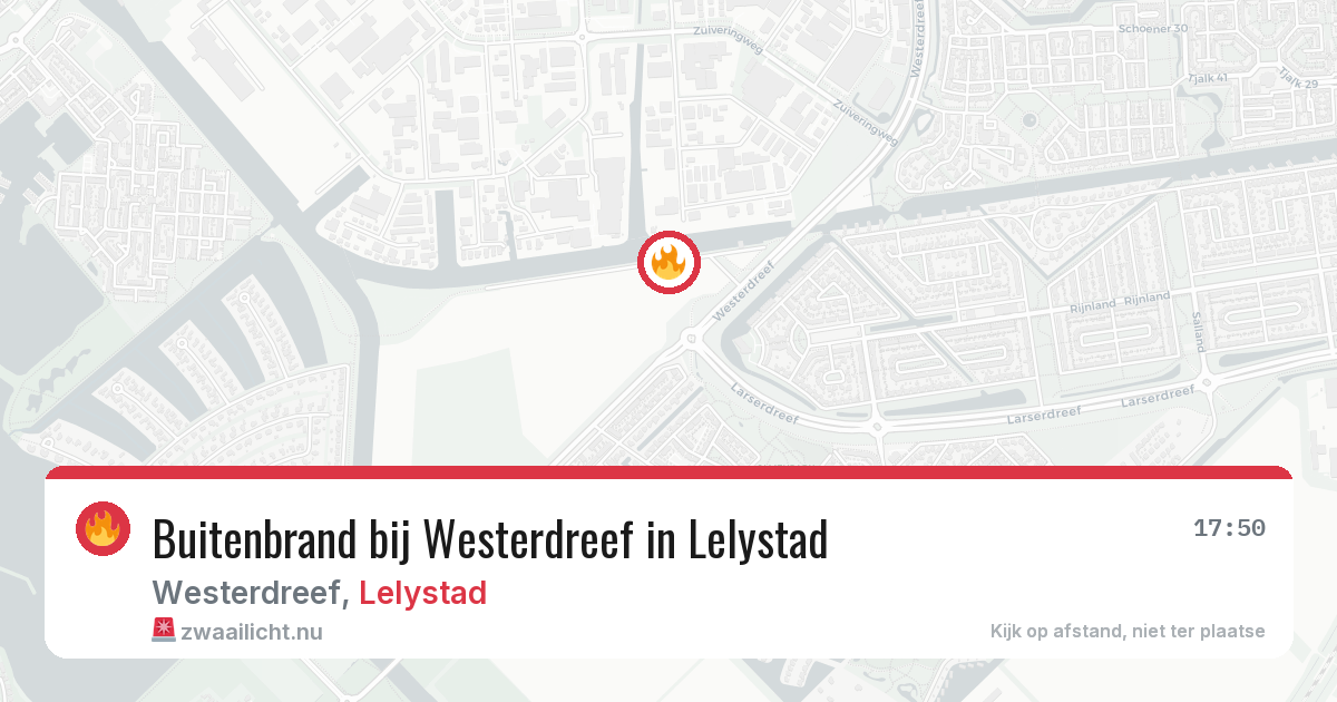 Buitenbrand bij Westerdreef in Lelystad — 22 jul 2026