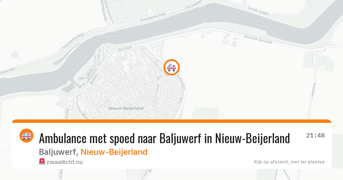 Ambulance met spoed naar Baljuwerf in Nieuw-Beijerland — 5 jun 2026