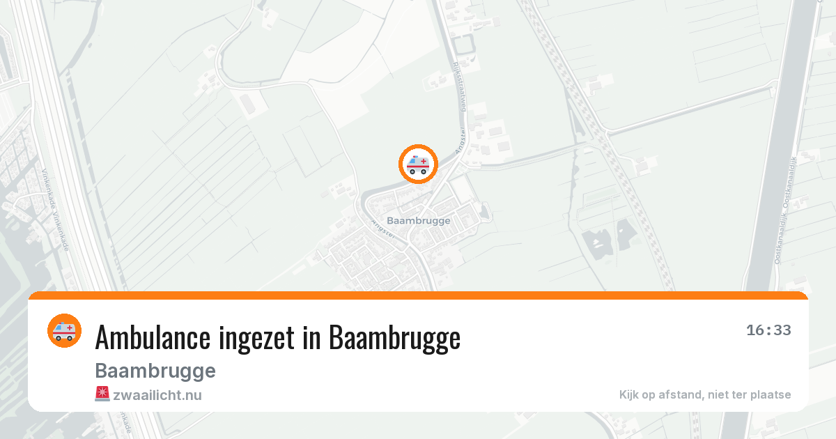 Ambulance ingezet in Baambrugge — 16 jul 2026