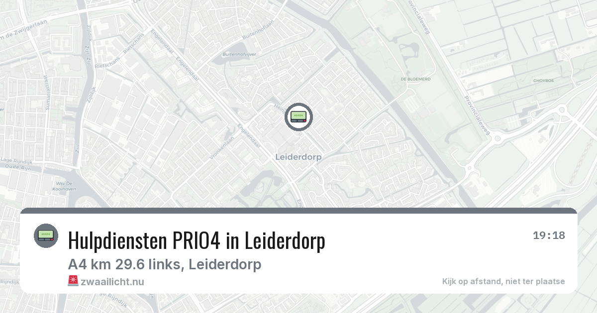 Hulpdiensten PRIO4 in Leiderdorp — 17 feb 2026 | 🚨 Zwaailicht.nu