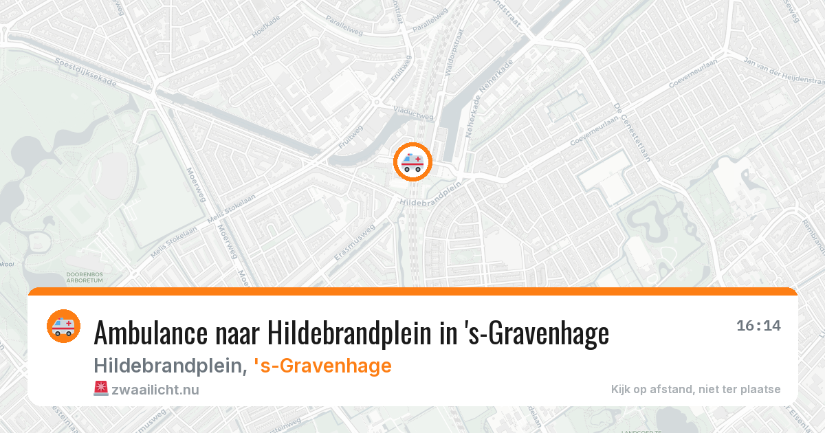 Ambulance naar Hildebrandplein in 's-Gravenhage — 30 mei 2026