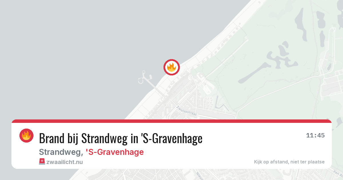 Brand bij Strandweg in 'S-Gravenhage — 23 mei 2026