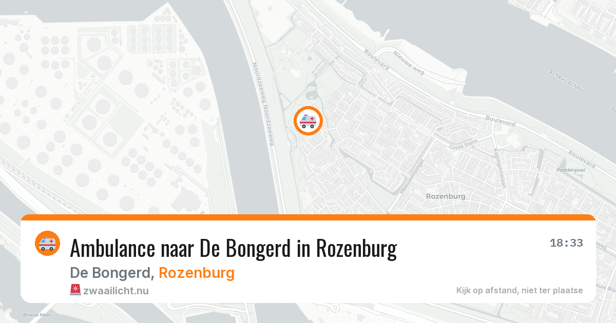 Ambulance naar De Bongerd in Rozenburg — 23 jul 2026