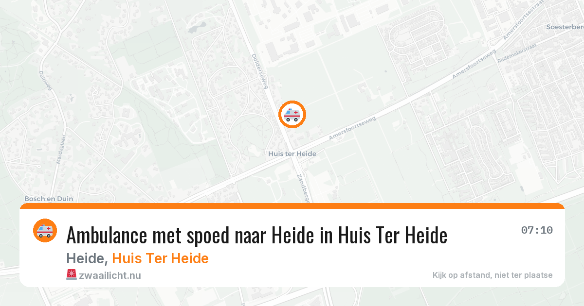 Ambulance met spoed naar Heide in Huis Ter Heide — 26 jan 2026