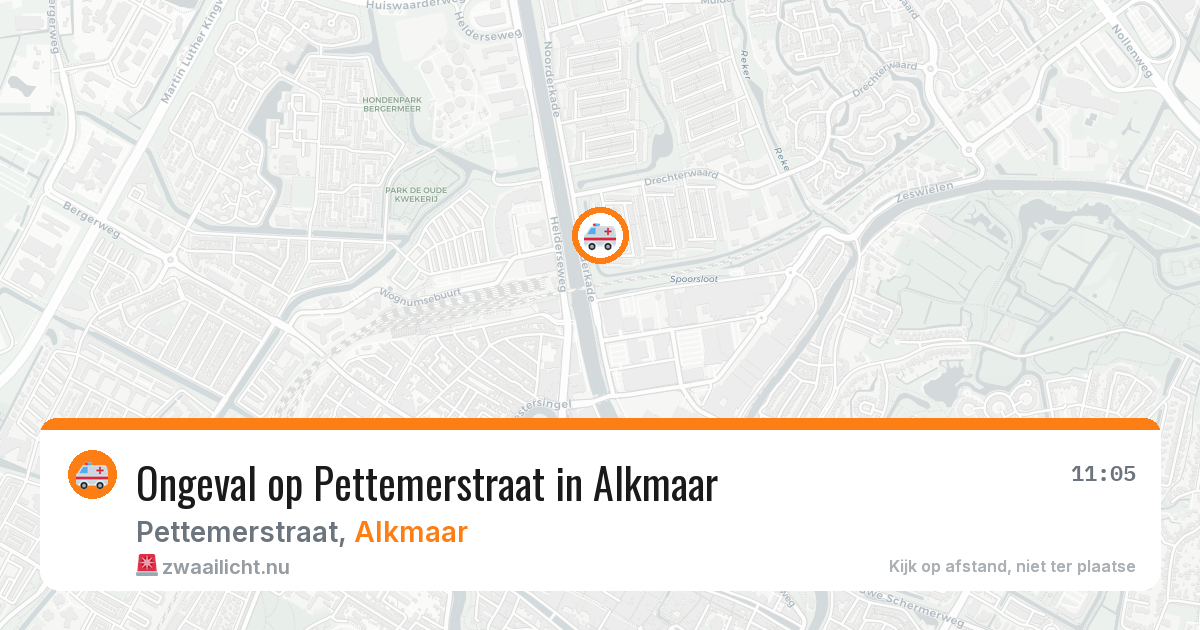 Ongeval op Pettemerstraat in Alkmaar — 8 mei 2026