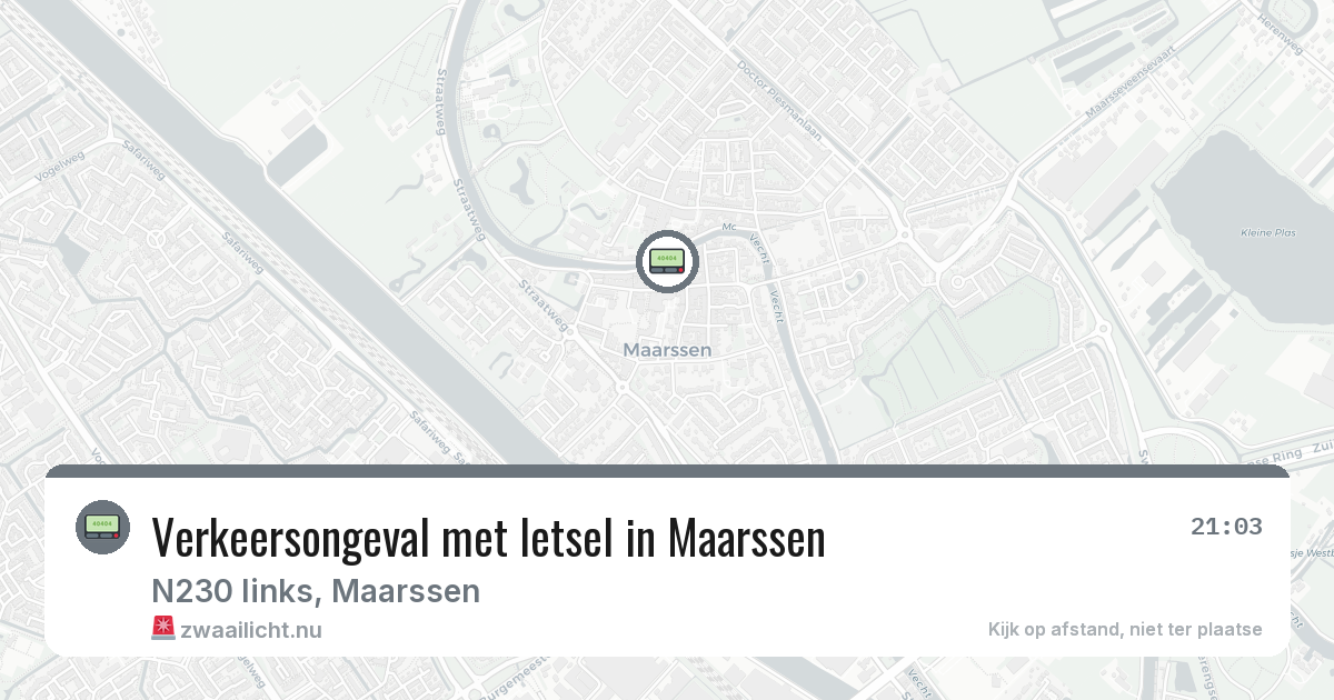 Verkeersongeval met letsel in Maarssen — 6 feb 2026