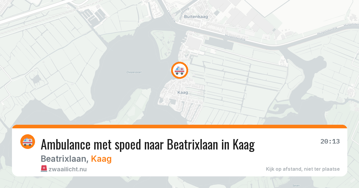Ambulance met spoed naar Beatrixlaan in Kaag — 23 jun 2026