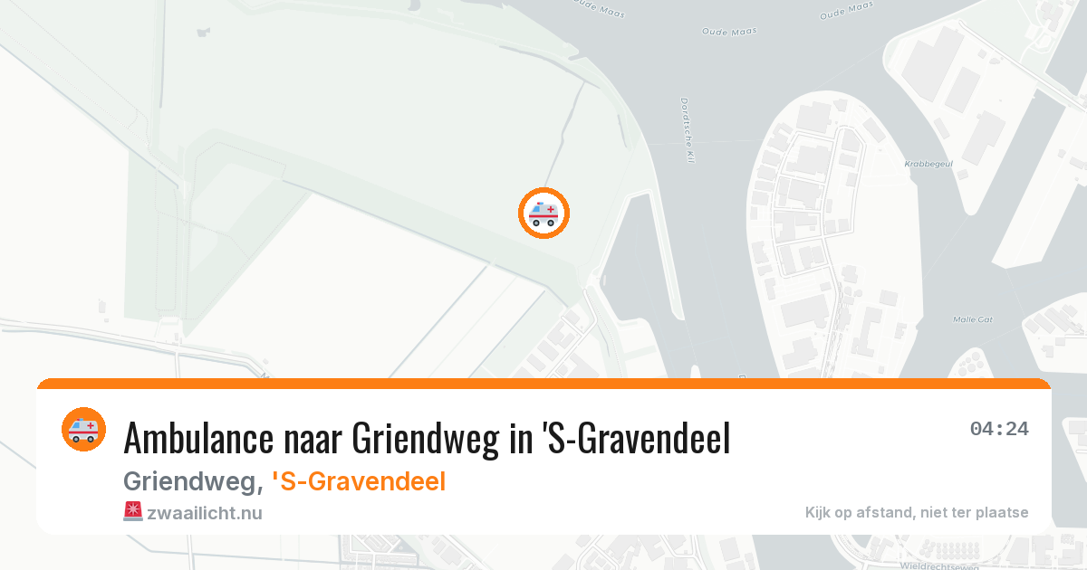 Ambulance naar Griendweg in 'S-Gravendeel — 22 jul 2026