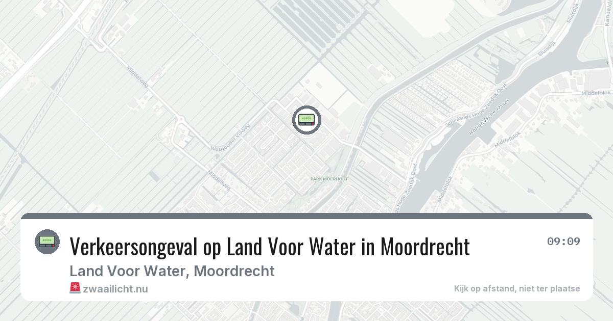 Verkeersongeval op Land Voor Water in Moordrecht — 16 feb 2026