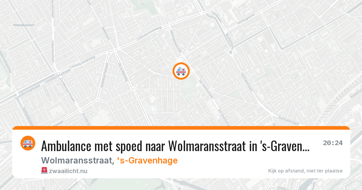 Ambulance met spoed naar Wolmaransstraat in 's-Gravenhage — 25 jan 2026