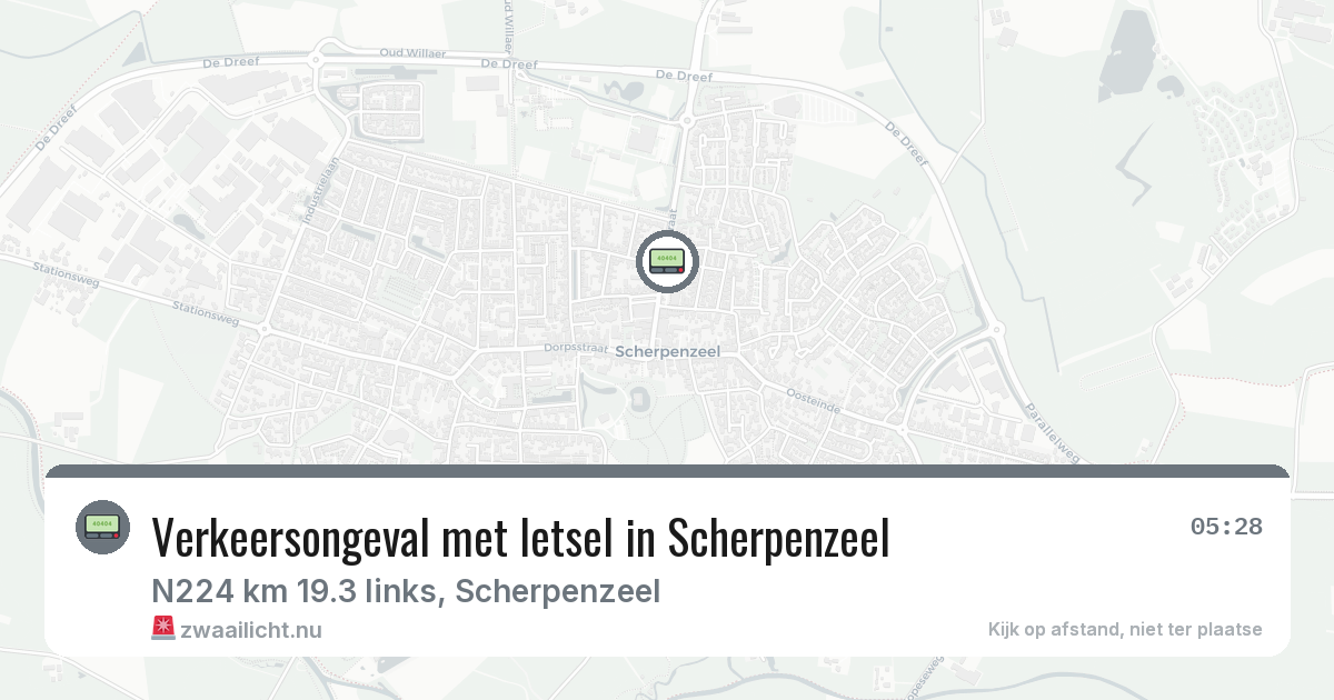 Verkeersongeval met letsel in Scherpenzeel — 18 jul 2026