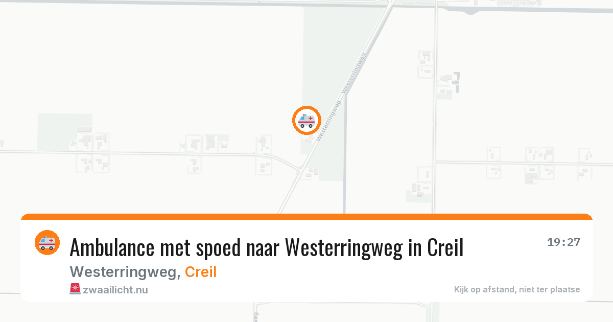Ambulance met spoed naar Westerringweg in Creil — 8 mei 2026