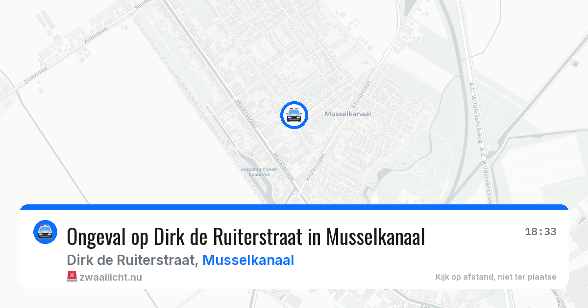 Ongeval op Dirk de Ruiterstraat in Musselkanaal — 5 mei 2026