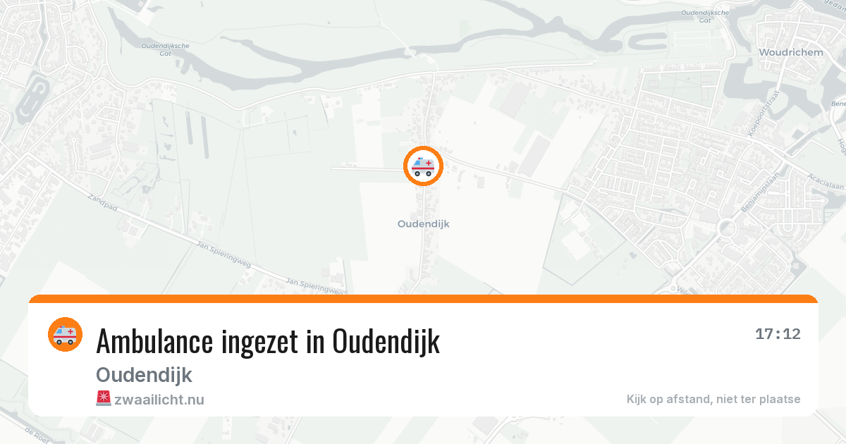 Ambulance ingezet in Oudendijk — 5 jun 2026