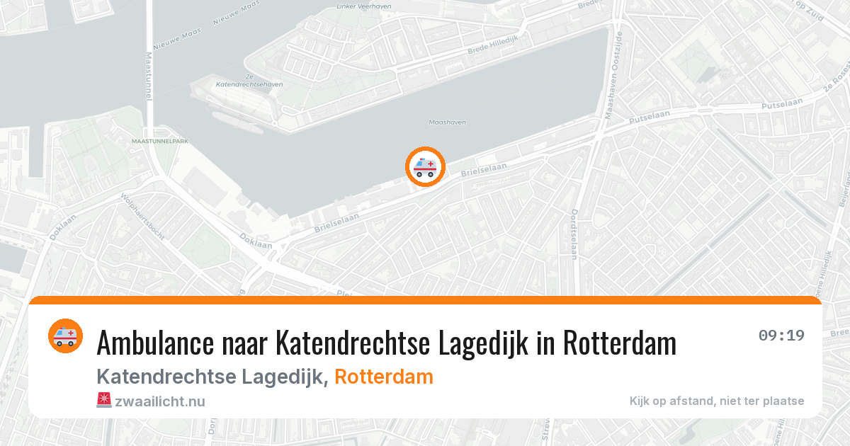 Ambulance naar Katendrechtse Lagedijk in Rotterdam — 19 jul 2026