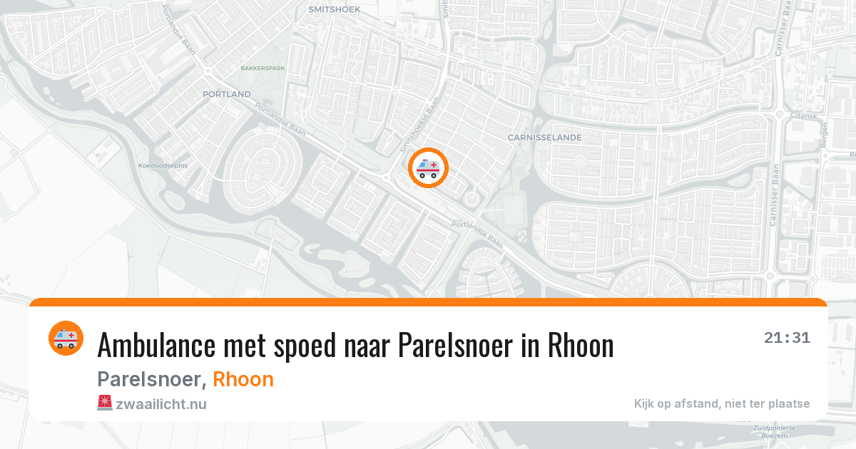Ambulance met spoed naar Parelsnoer in Rhoon — 3 jun 2026