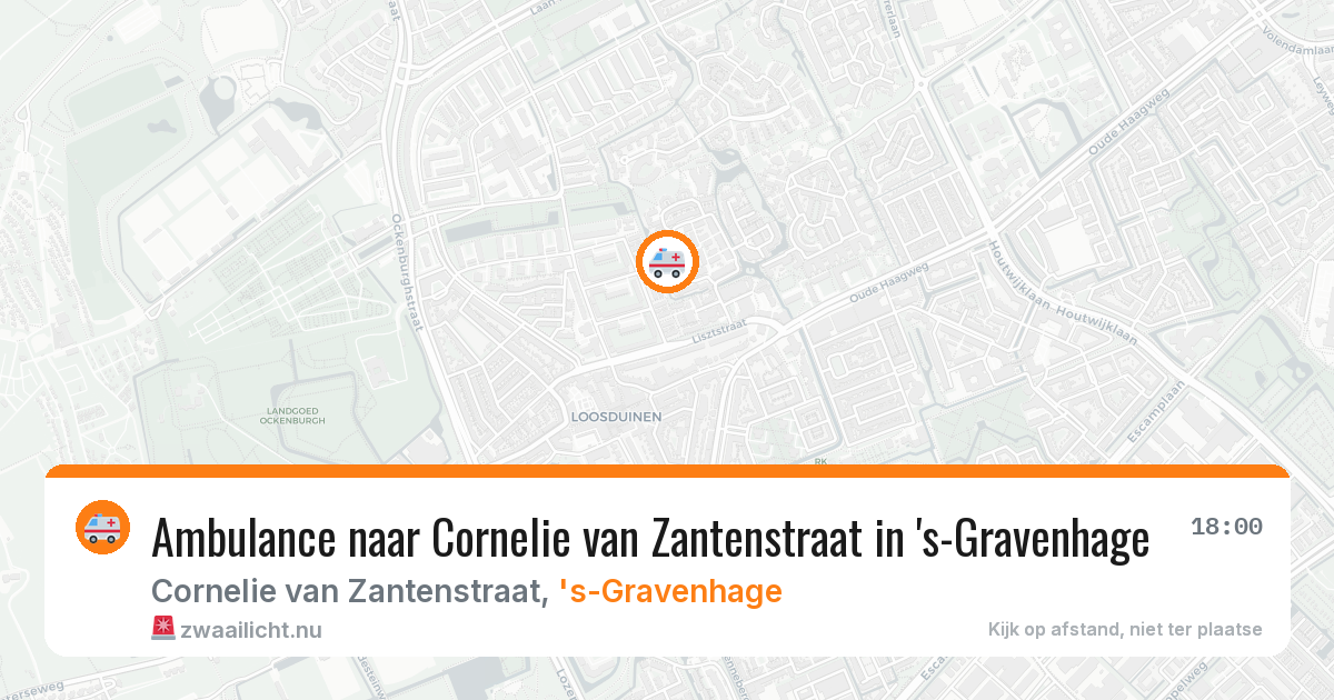Ambulance naar Cornelie van Zantenstraat in 's-Gravenhage — 16 jul 2026