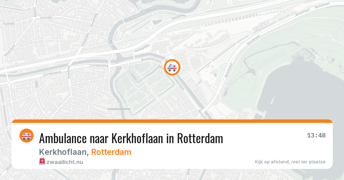 Ambulance naar Kerkhoflaan in Rotterdam — 11 mei 2026