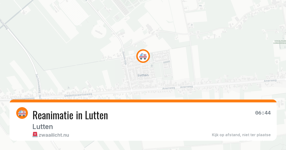 Reanimatie in Lutten — 21 apr 2026