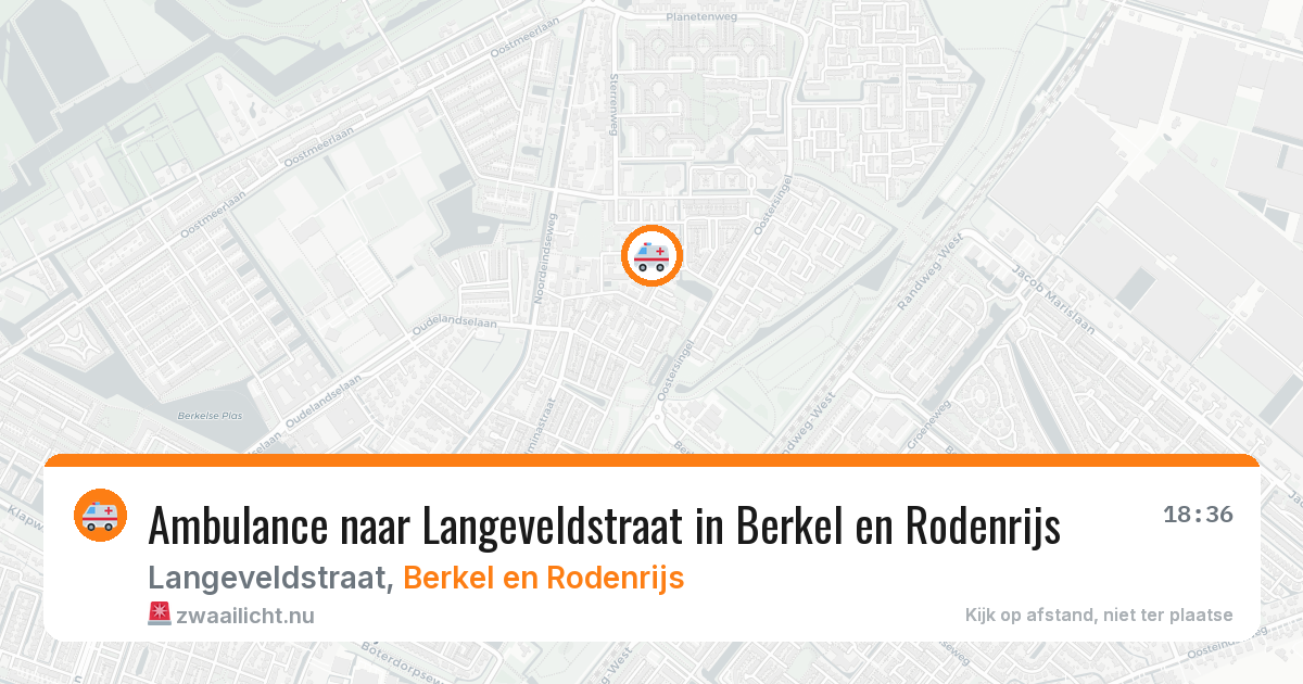 Ambulance naar Langeveldstraat in Berkel en Rodenrijs — 2 jun 2026