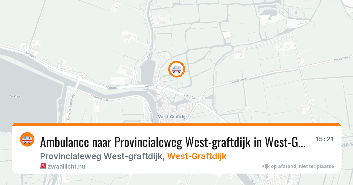 Ambulance naar Provincialeweg West-graftdijk in West-Graftdijk — 6 jun 2026