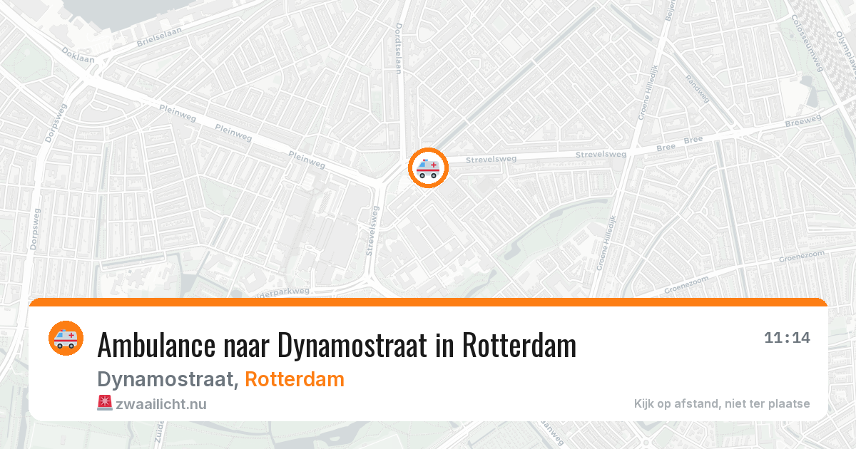 Ambulance naar Dynamostraat in Rotterdam — 19 mrt 2026