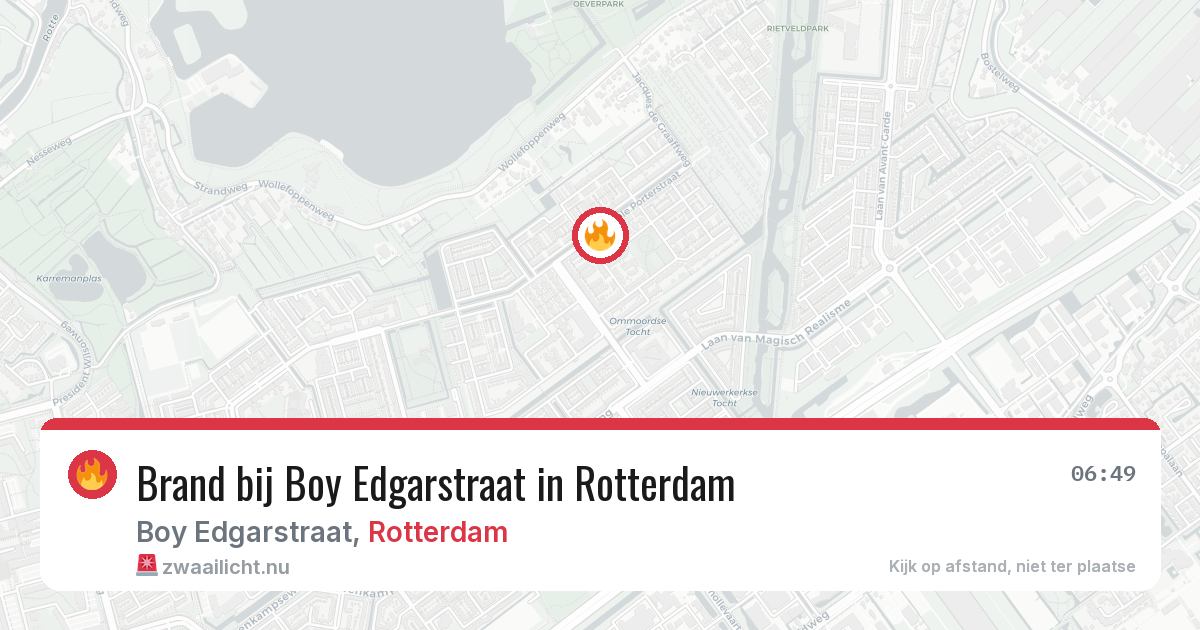 Brand bij Boy Edgarstraat in Rotterdam — 4 mei 2026