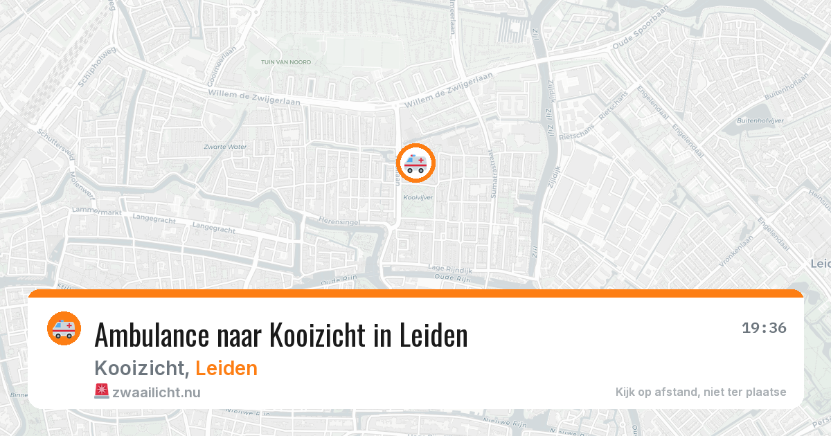 Ambulance naar Kooizicht in Leiden — 1 apr 2026