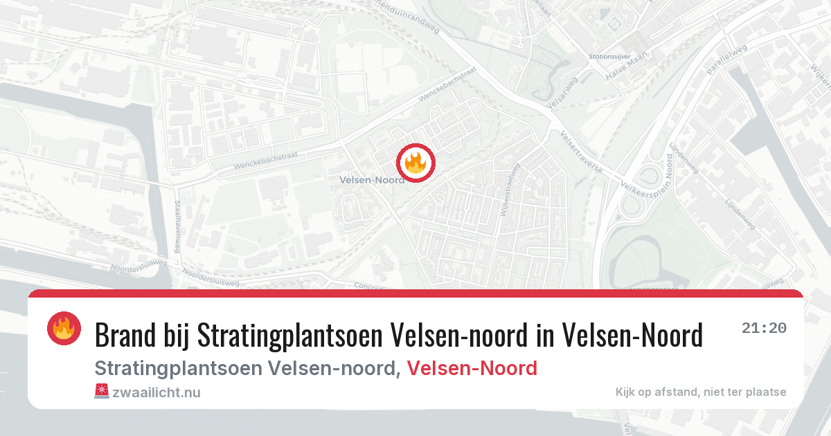 Brand bij Stratingplantsoen Velsen-noord in Velsen-Noord — 18 mrt 2026