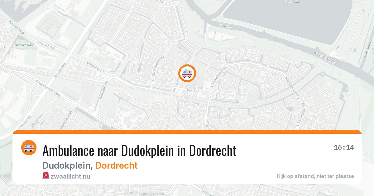Ambulance naar Dudokplein in Dordrecht — 11 jul 2026