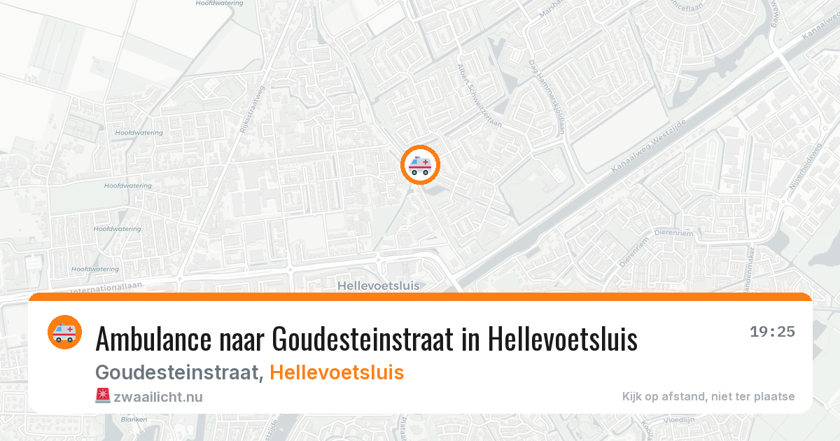 Ambulance naar Goudesteinstraat in Hellevoetsluis — 12 jul 2026