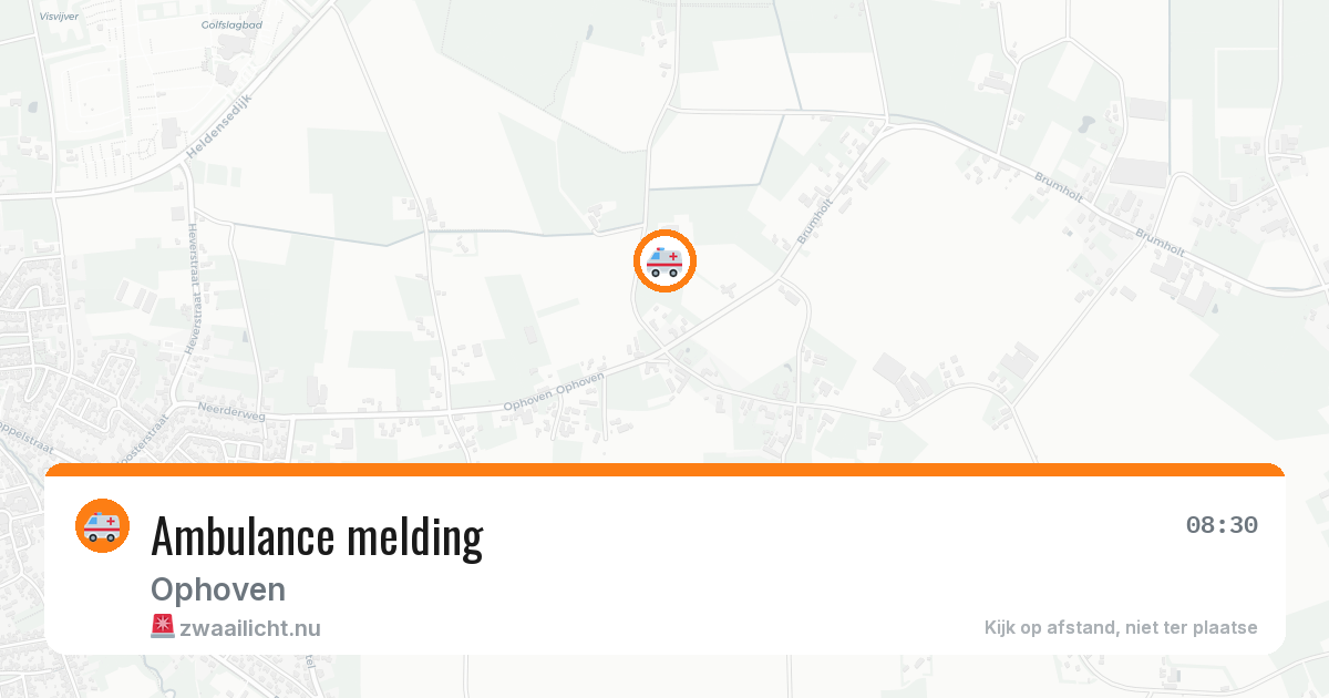 Ambulance melding — 8 jul 2026