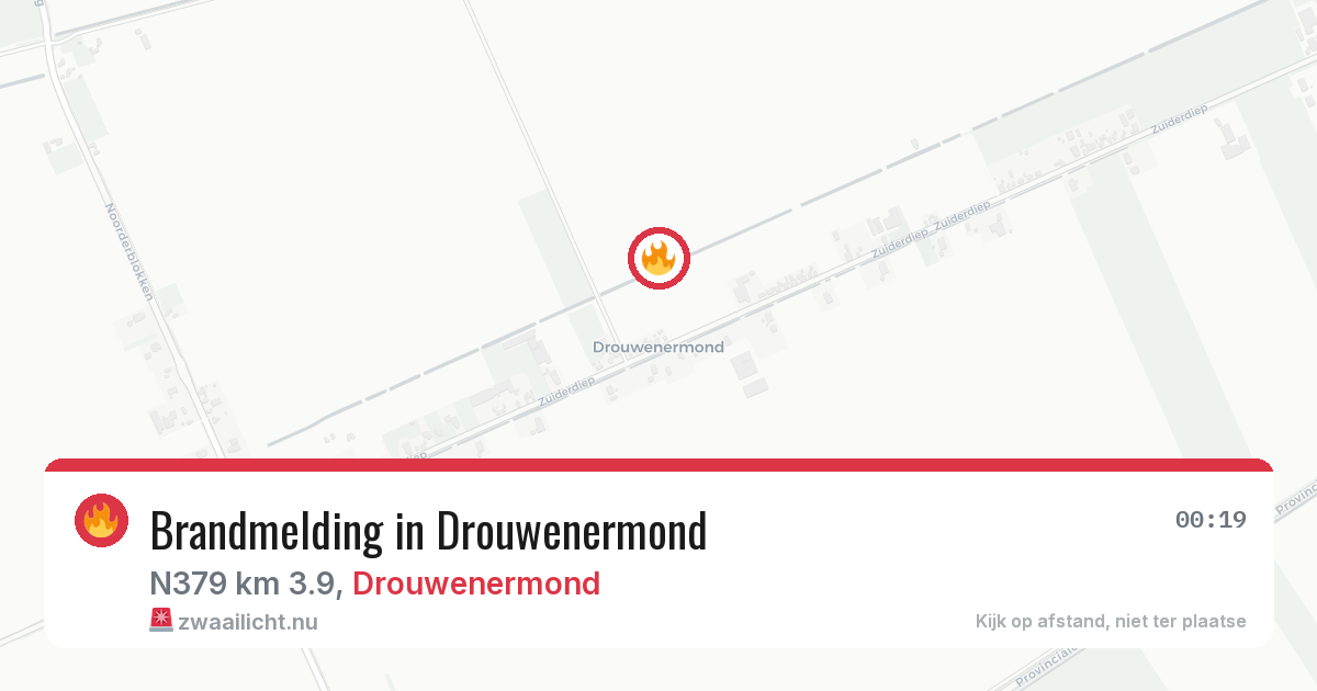 Brandmelding in Drouwenermond — 19 jun 2026