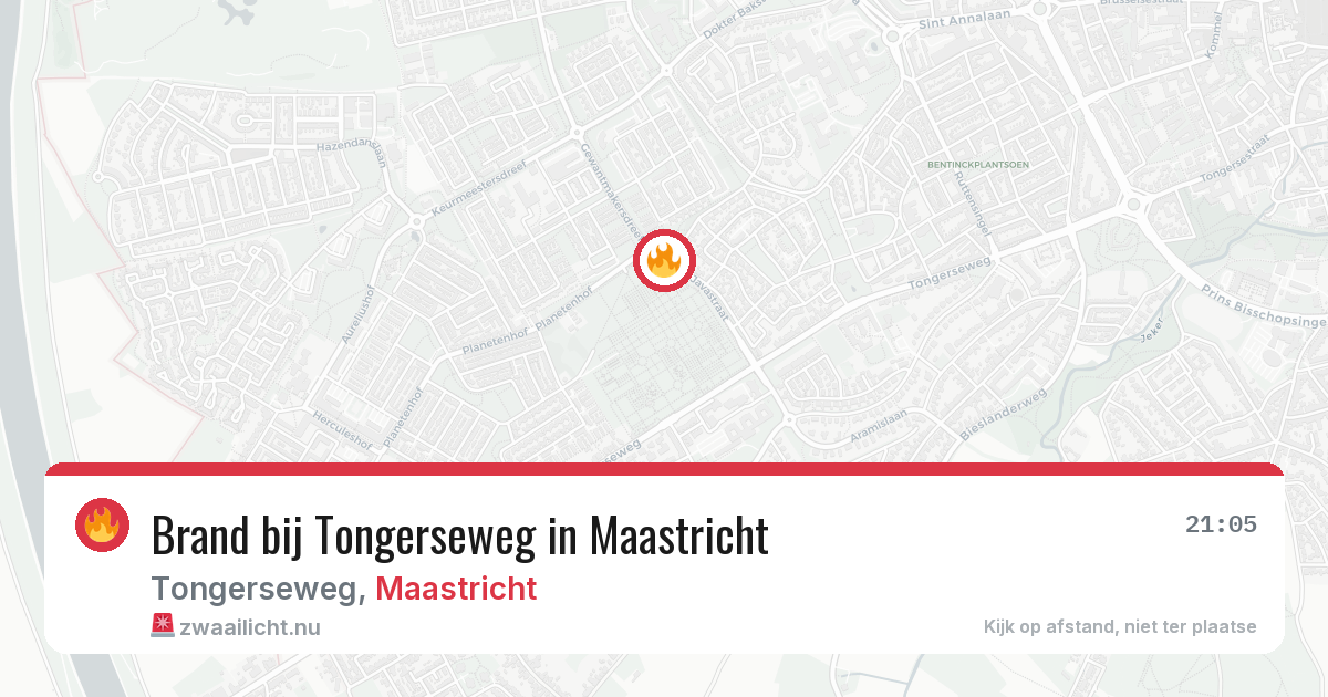 Brand bij Tongerseweg in Maastricht — 29 mei 2026