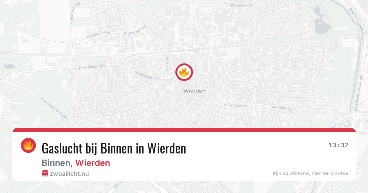 Gaslucht bij Binnen in Wierden — 20 jul 2026