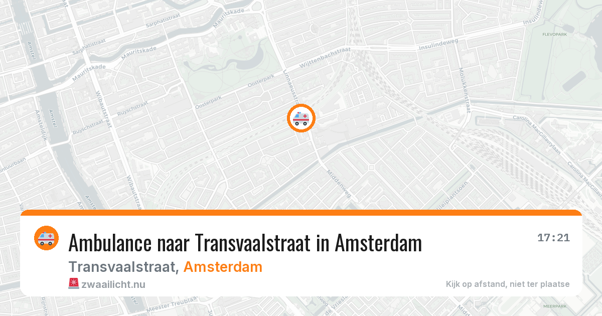 Ambulance naar Transvaalstraat in Amsterdam — 3 jun 2026