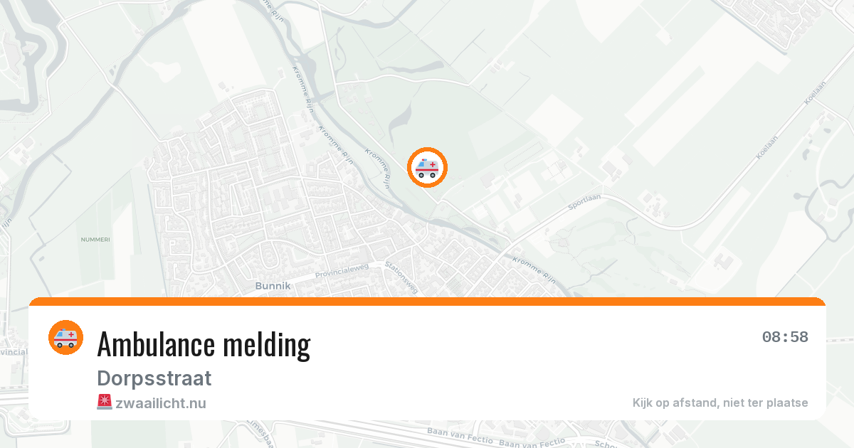 Ambulance melding — 5 mei 2026