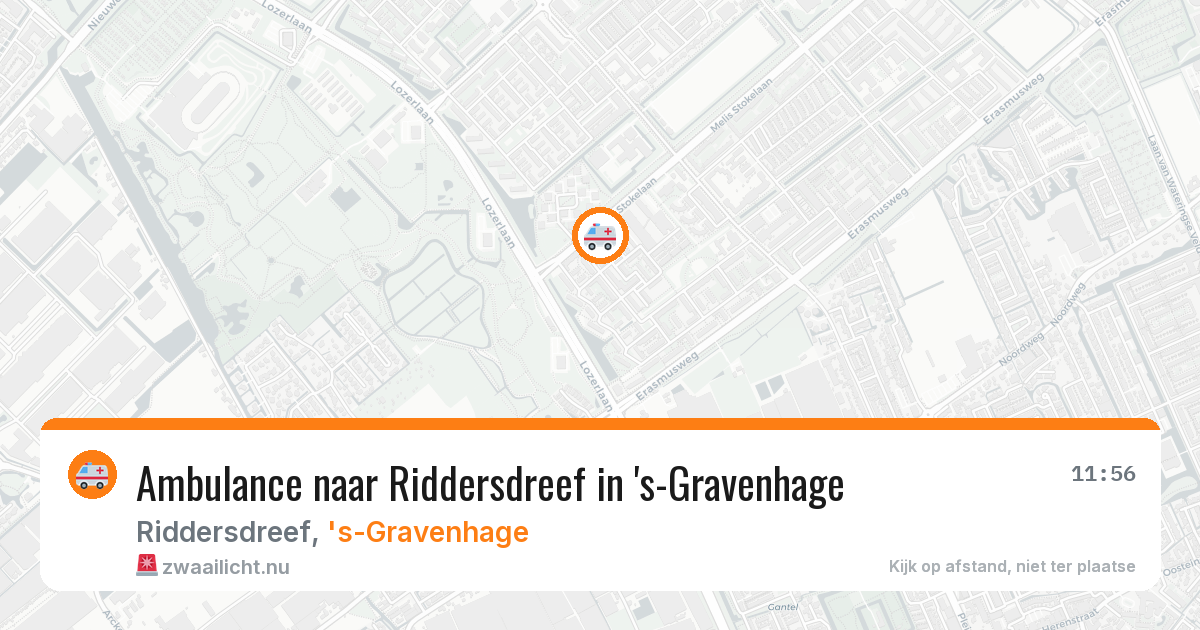 Ambulance naar Riddersdreef in 's-Gravenhage — 26 mrt 2026