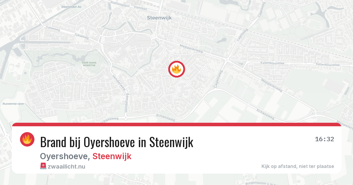 Brand bij Oyershoeve in Steenwijk — 17 jul 2026