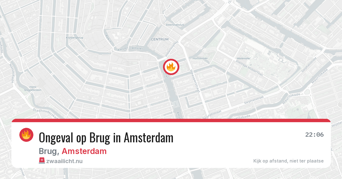 Ongeval op Brug in Amsterdam — 25 mrt 2026