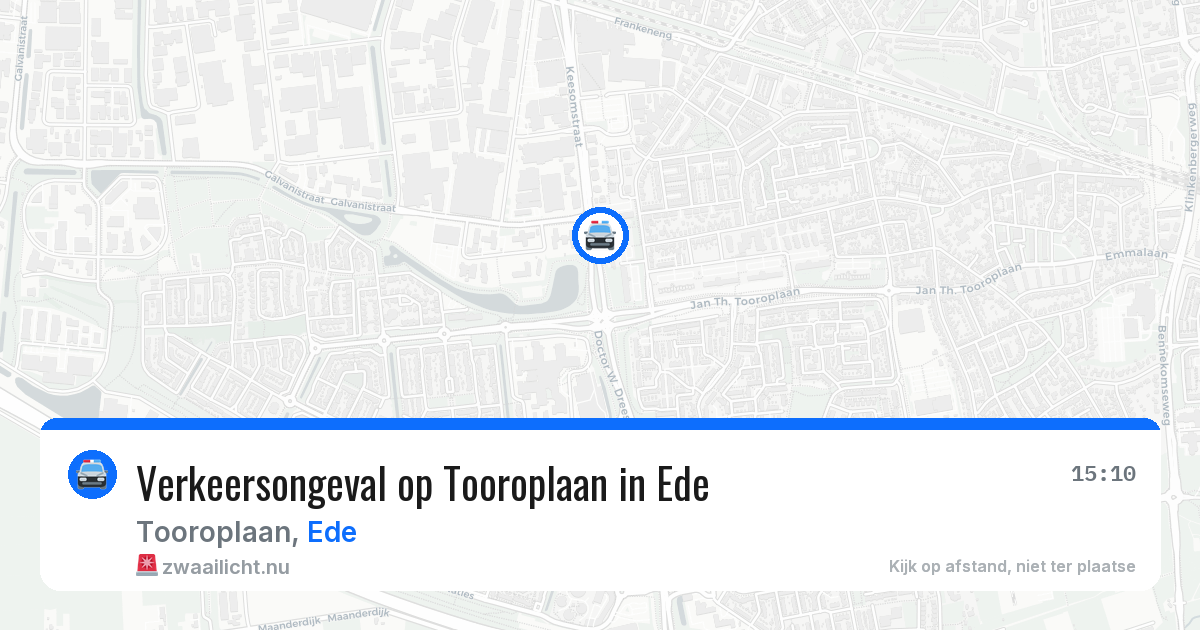 Verkeersongeval op Tooroplaan in Ede — 20 jan 2026