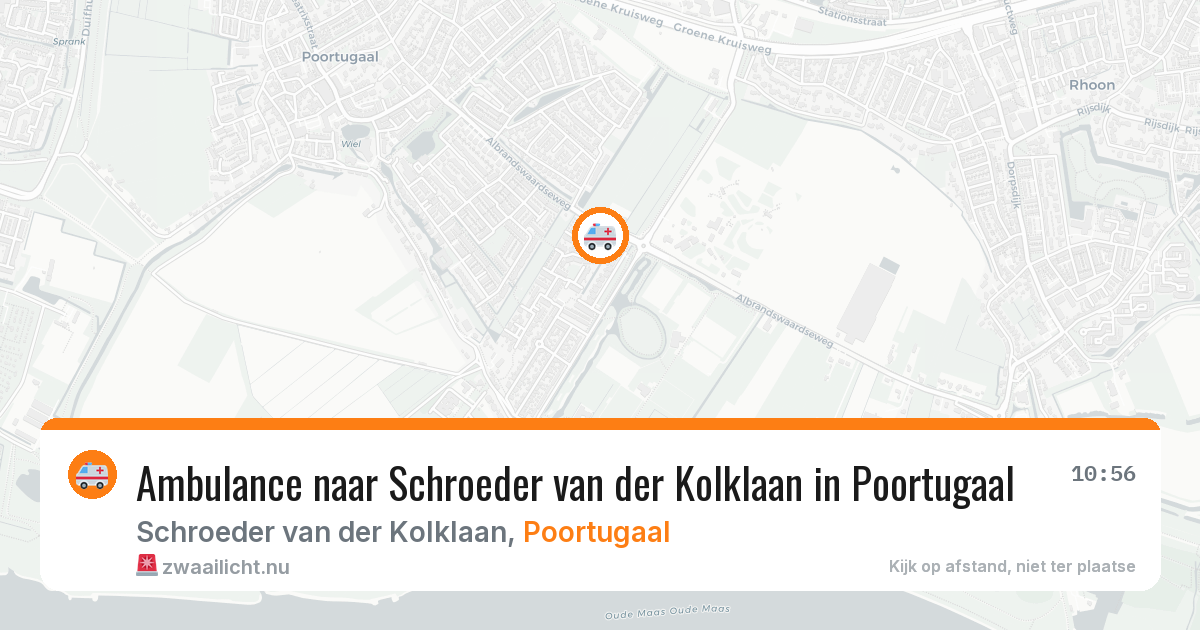 Ambulance naar Schroeder van der Kolklaan in Poortugaal — 24 jul 2026