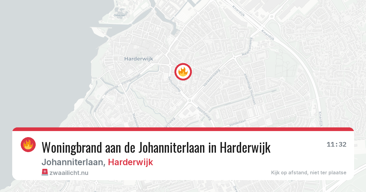 Woningbrand aan de Johanniterlaan in Harderwijk — 12 jul 2026