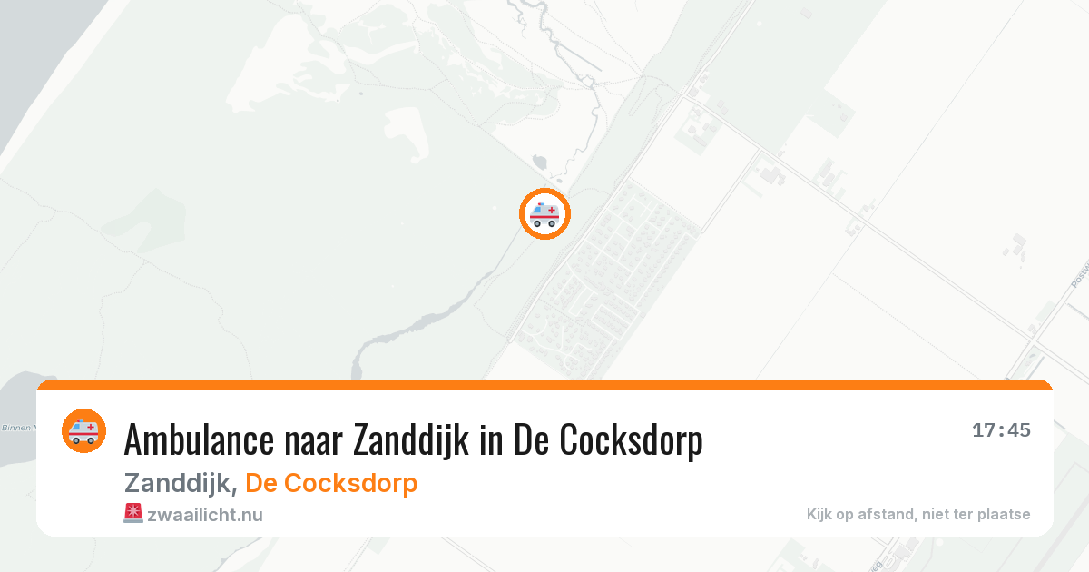 Ambulance naar Zanddijk in De Cocksdorp — 12 jul 2026