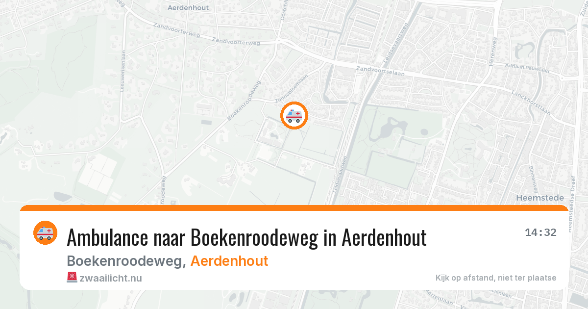 Ambulance naar Boekenroodeweg in Aerdenhout — 13 jul 2026
