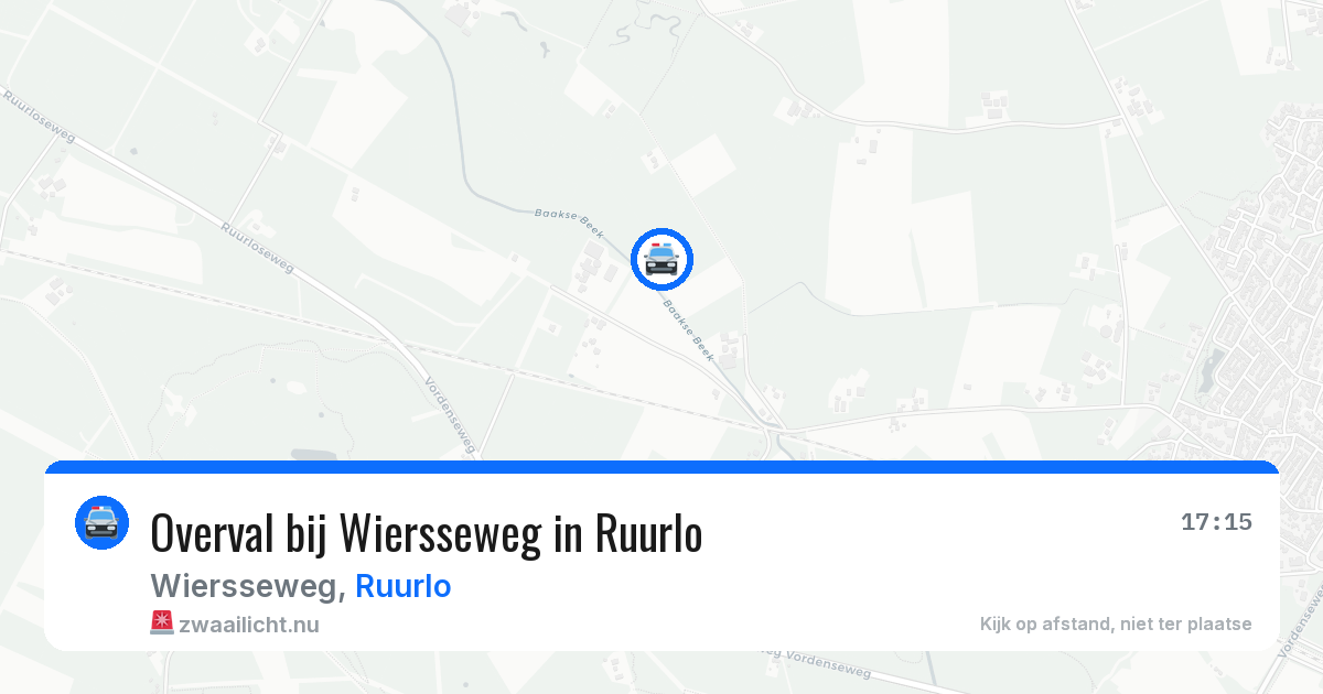 Overval bij Wiersseweg in Ruurlo — 21 jul 2026