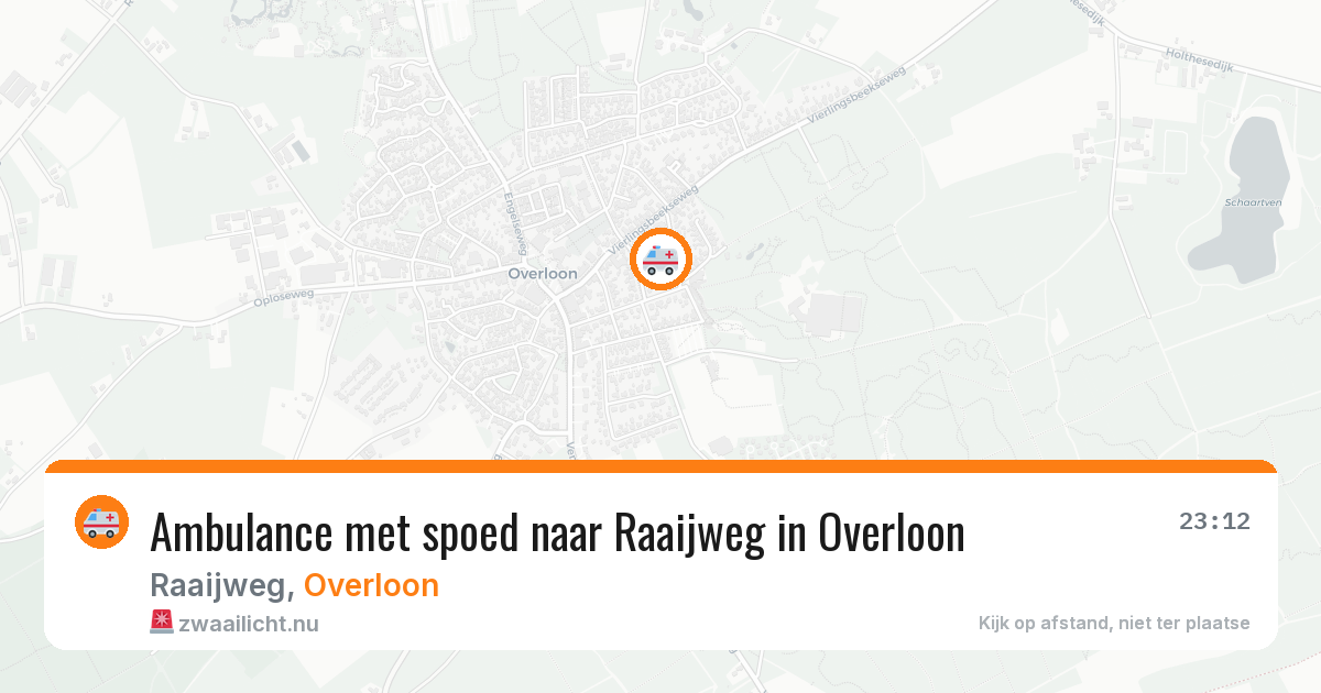 Ambulance met spoed naar Raaijweg in Overloon — 20 jul 2026