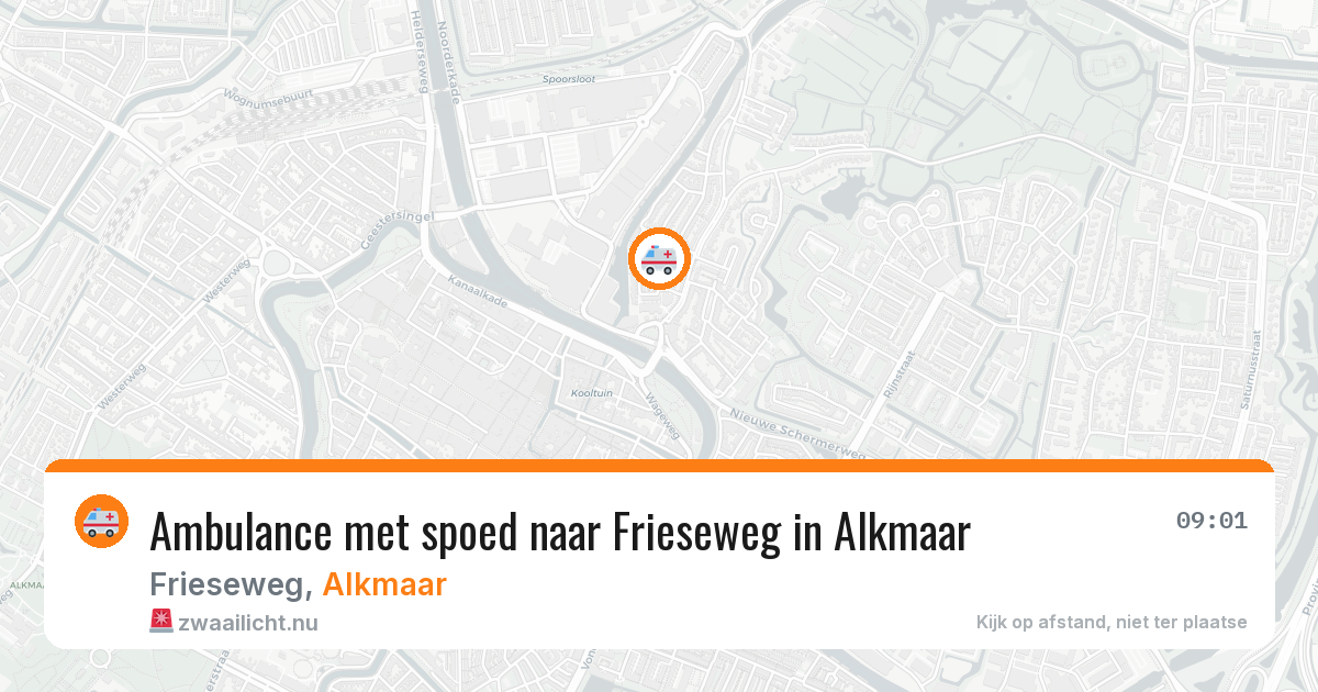 Ambulance met spoed naar Frieseweg in Alkmaar — 2 jun 2026