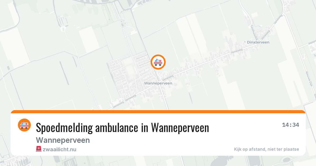 Spoedmelding ambulance in Wanneperveen — 19 jul 2026